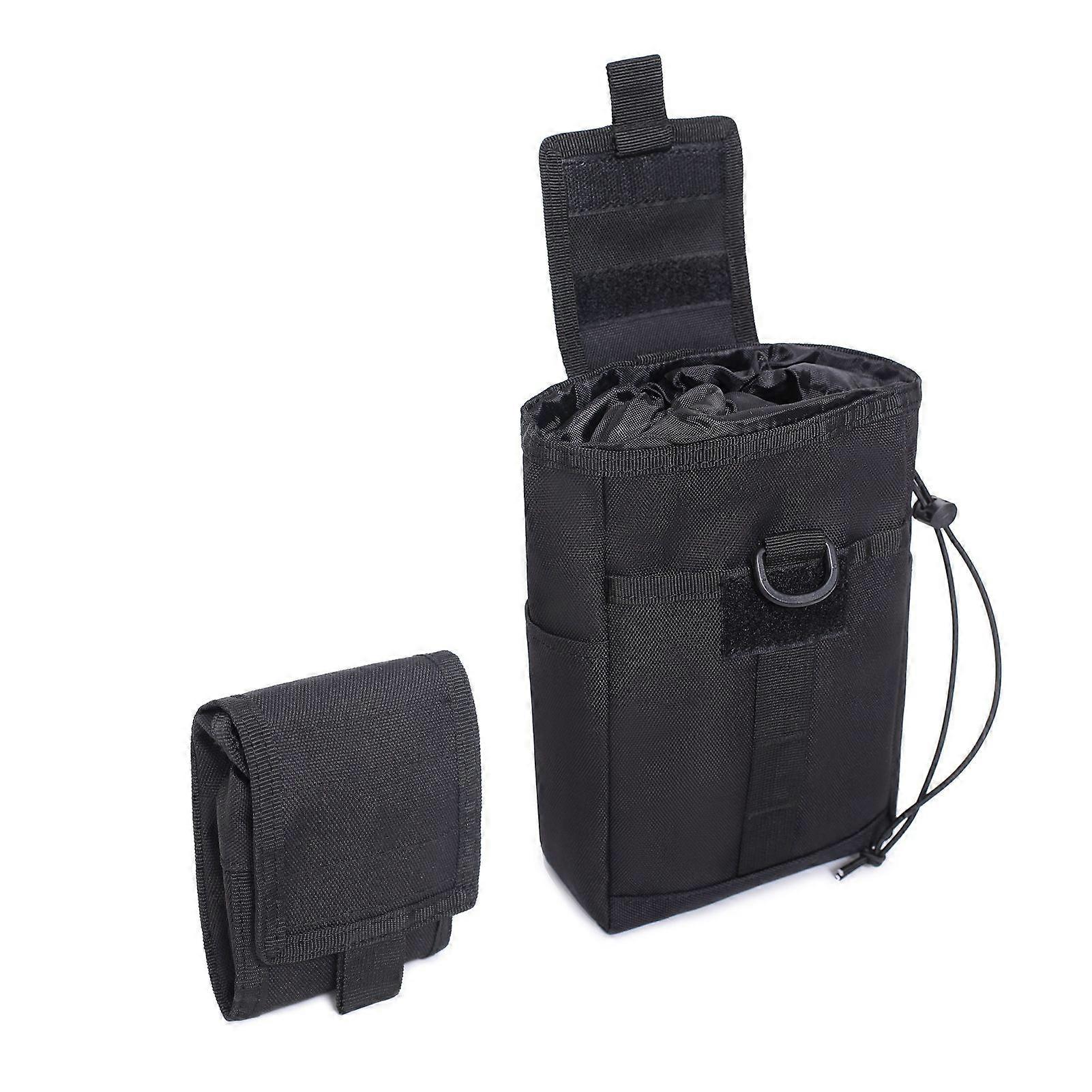 Tactical Dump Pouch Drawstring Pouches for Tactical Belt Vest Backpack Foldable Utility Pouch