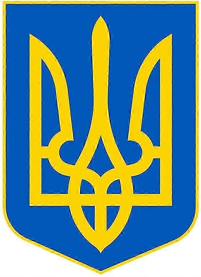 Ukraine Flag Sticker Ukrainian Coat of Arms Auto Car Decal Window Bumper Sticker Support
