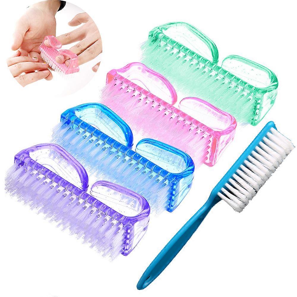 Elevate Your Cleaning Game: Handle Grip Nail Cleaning Brush, Flexible Plastic Bristles For Efficient Nail Cleaning, Long Handle Design With Easy To