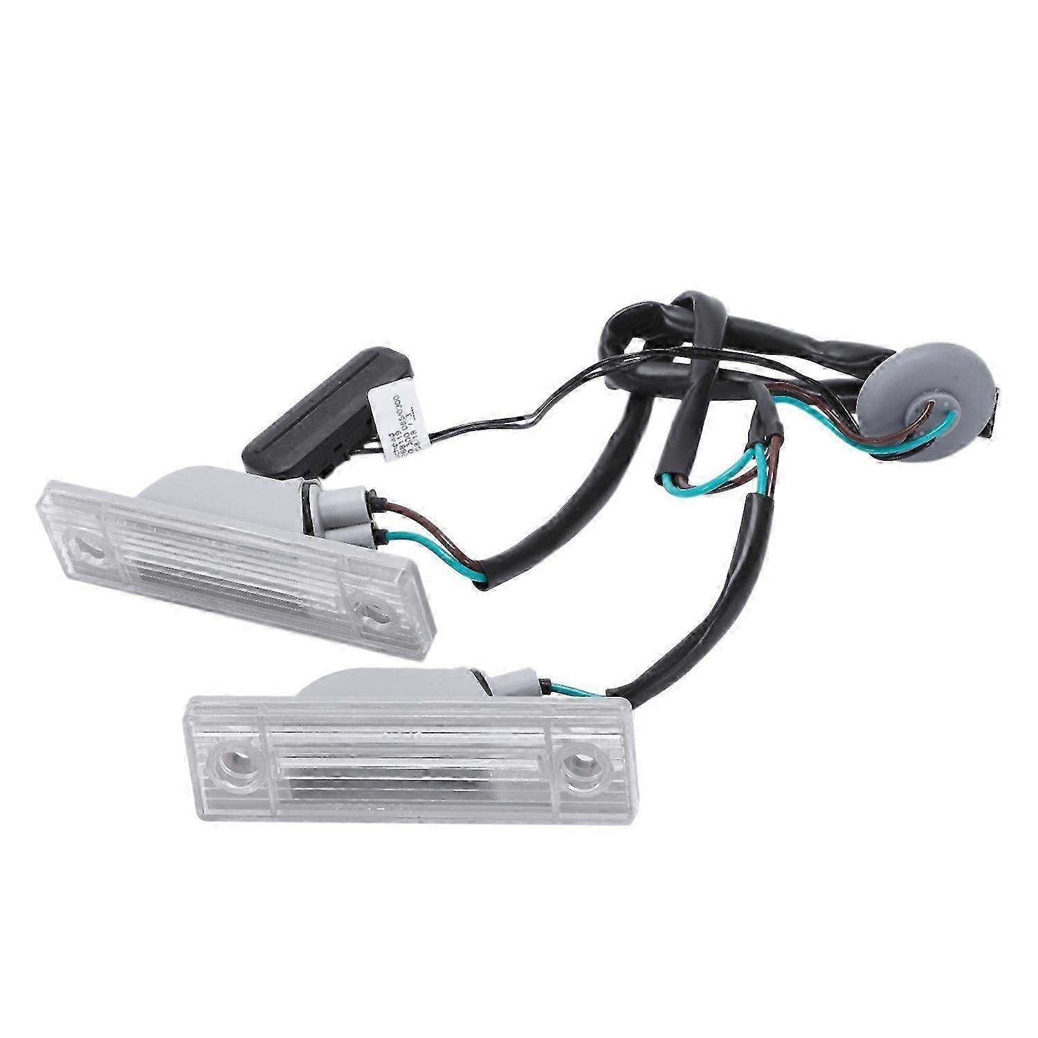 Rear Back License Plate Light With Trunk Switch Button For Number Plate