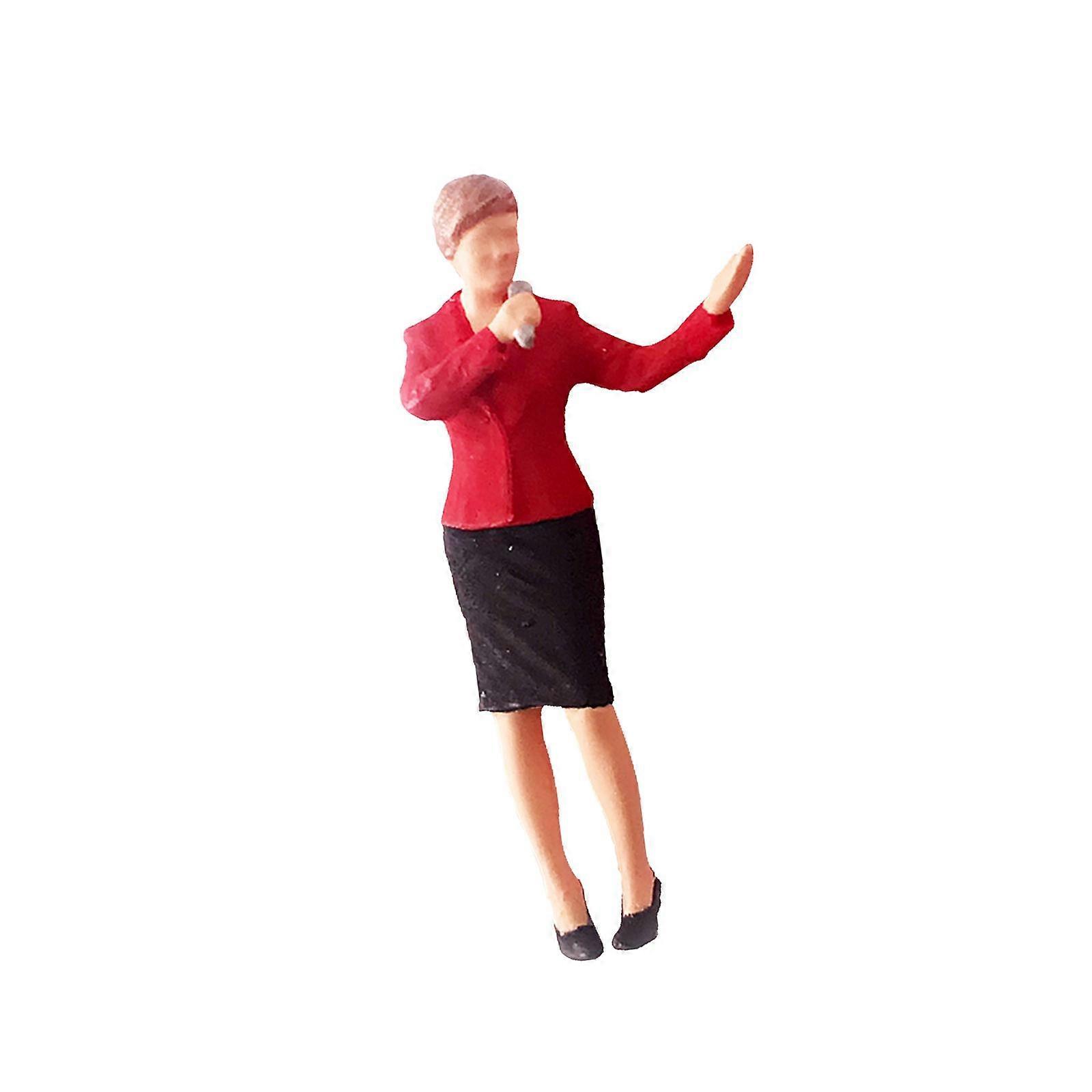 Mini 1:87 Diorama Painted Photographer Characters Resin Railway Layout for