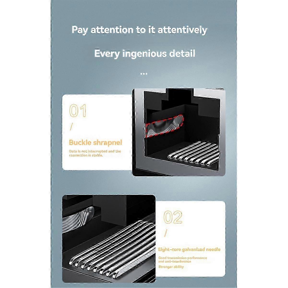 Gigabit Network Splitter 1000Mbps RJ45 LAN 1 to 4 Network Port Expansion Network Splitter Simultaneous Internet Access