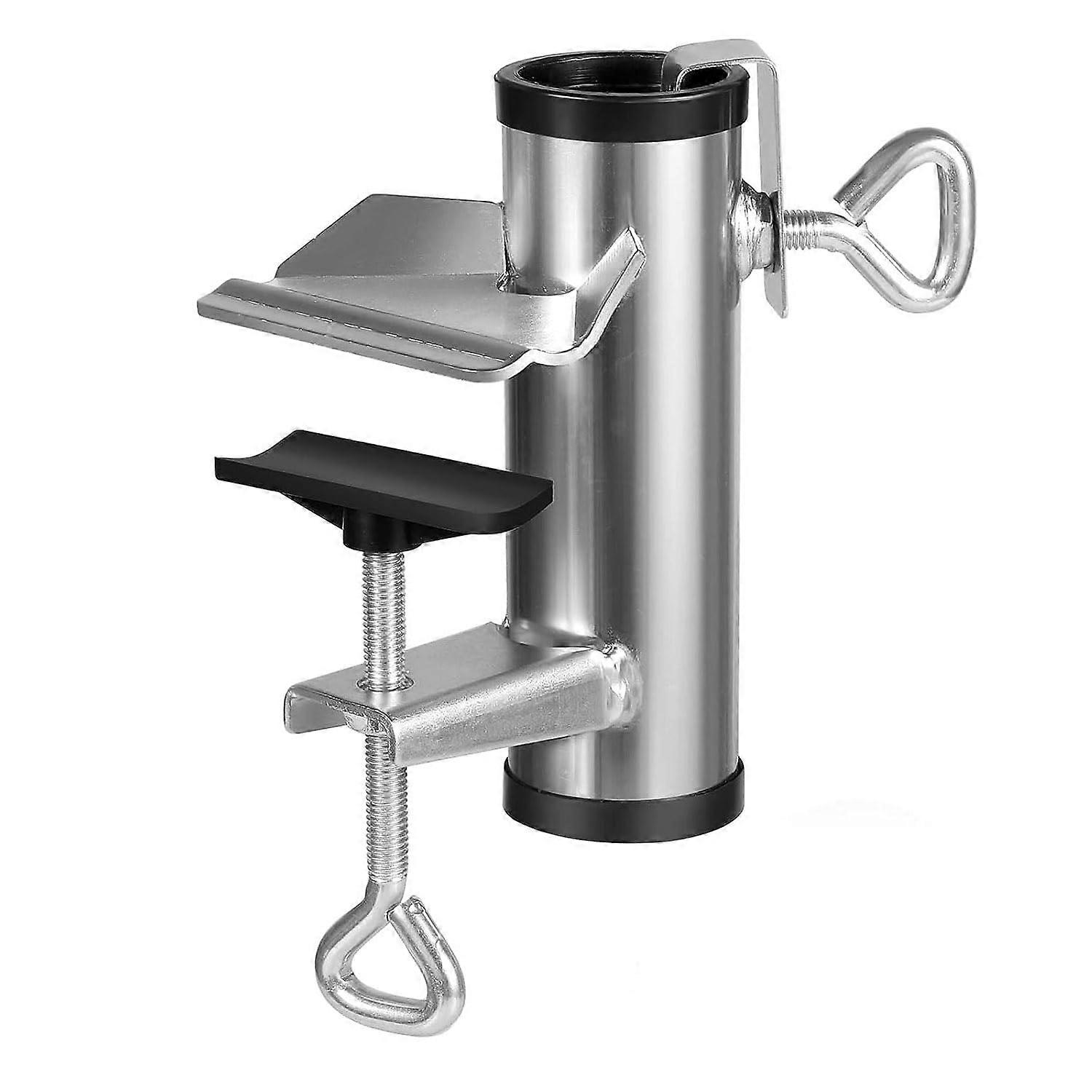 Umbrella Clamp Stand Holder Universal Mount For Outdoor Picnic Tables And Patio Decks Adjustable Clamp