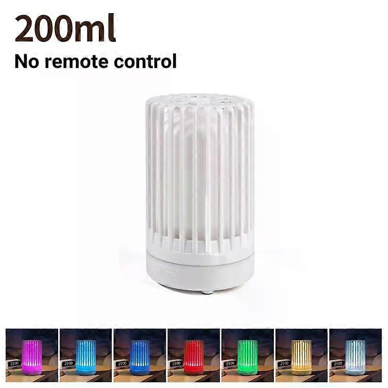 200Ml Remote Control Wood Grain Essential Oil Diffuser Usb Air Humidifier With 7 Color Led Light Home Ultrasonic Aroma Diffuser