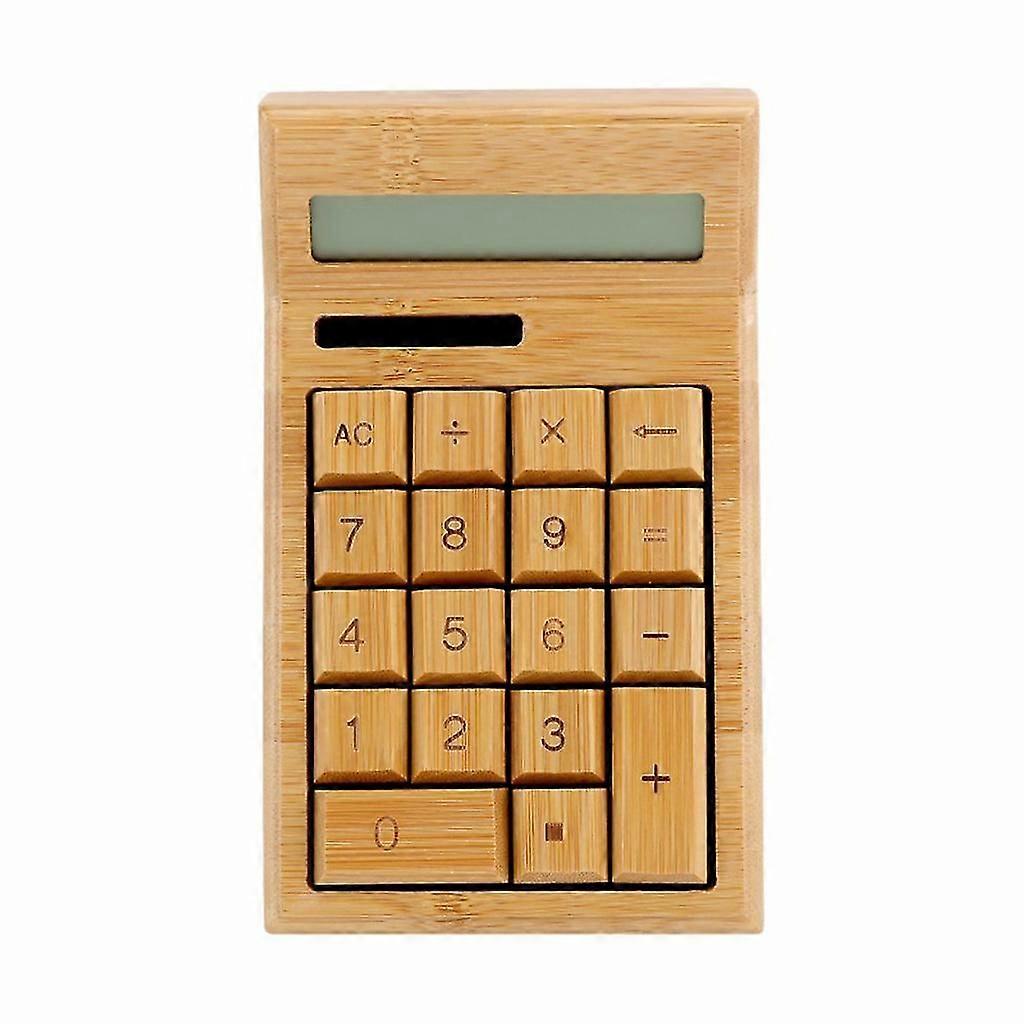 Bamboo Office Calculator 12 Digit Lcd Display School Special Gift Calculate
