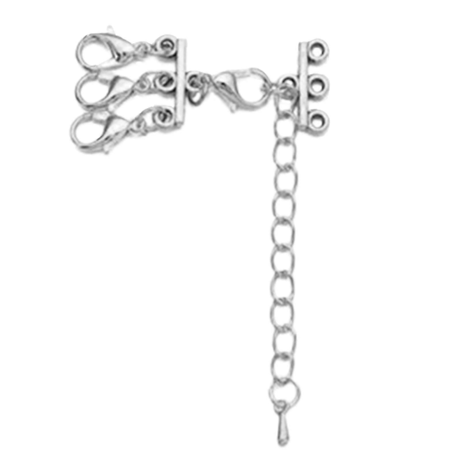 Stylish Tube Lock Necklace Clasps Bracelet Layering Clasps Multi Tube Lock Necklaces Clasps Separator Alloy Material