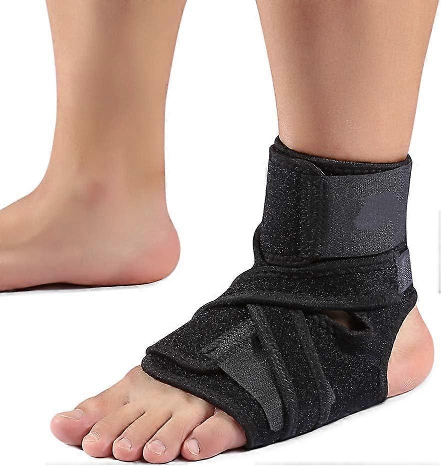 Compression Wrap for Ankle Stabilization, Foot Angle Adjustment with Aluminum Splint, Breathable Material, Adjustable Straps for Personalized Support