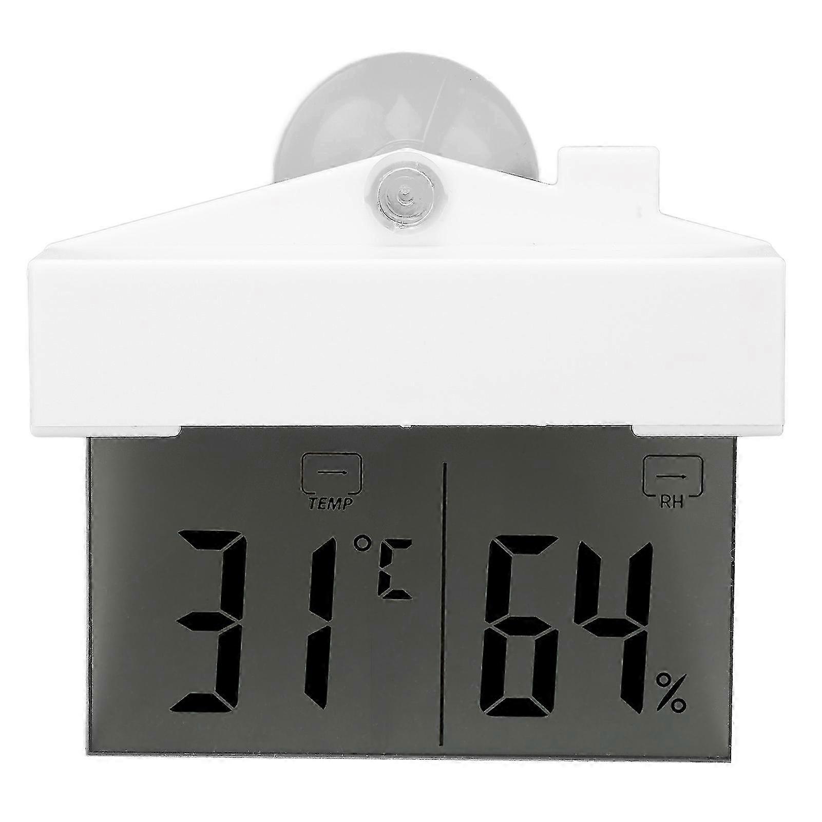 מדחום לחות פנימי מסך LCD דיוק גבוה צג טמפרטורת החדר מד לחות עם יניקה