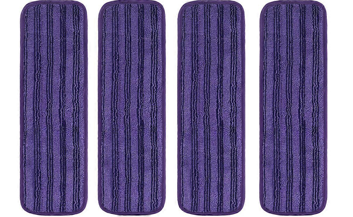 4-Pack Reusable Mop Pads for Swiffer Powermop (Purple)