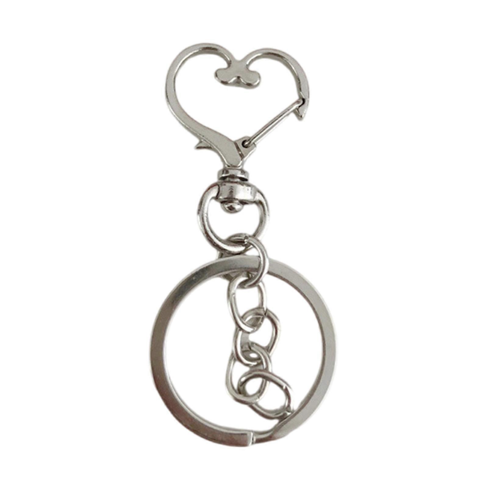 Set of 20 Split Keyfob Keyrings Keychain Pendants Key Chain DIY Keychain Part Alloy Material for Crafting Pendants Multicolor