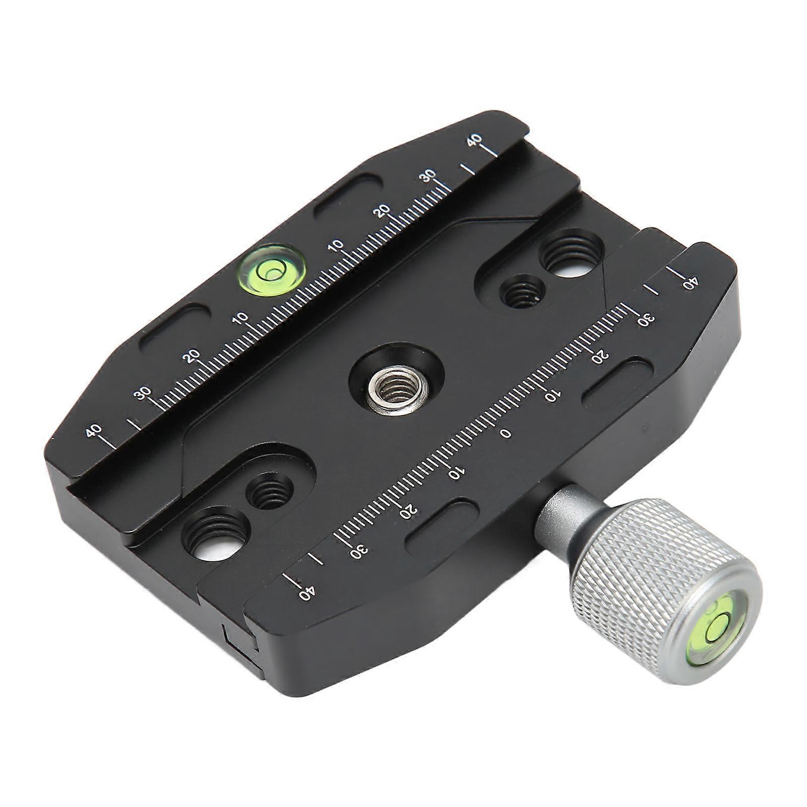 Quick Release Plate Clamp, CNC, Tripod Mount Adapter, Bubble Levels, DSLR, Camcorder