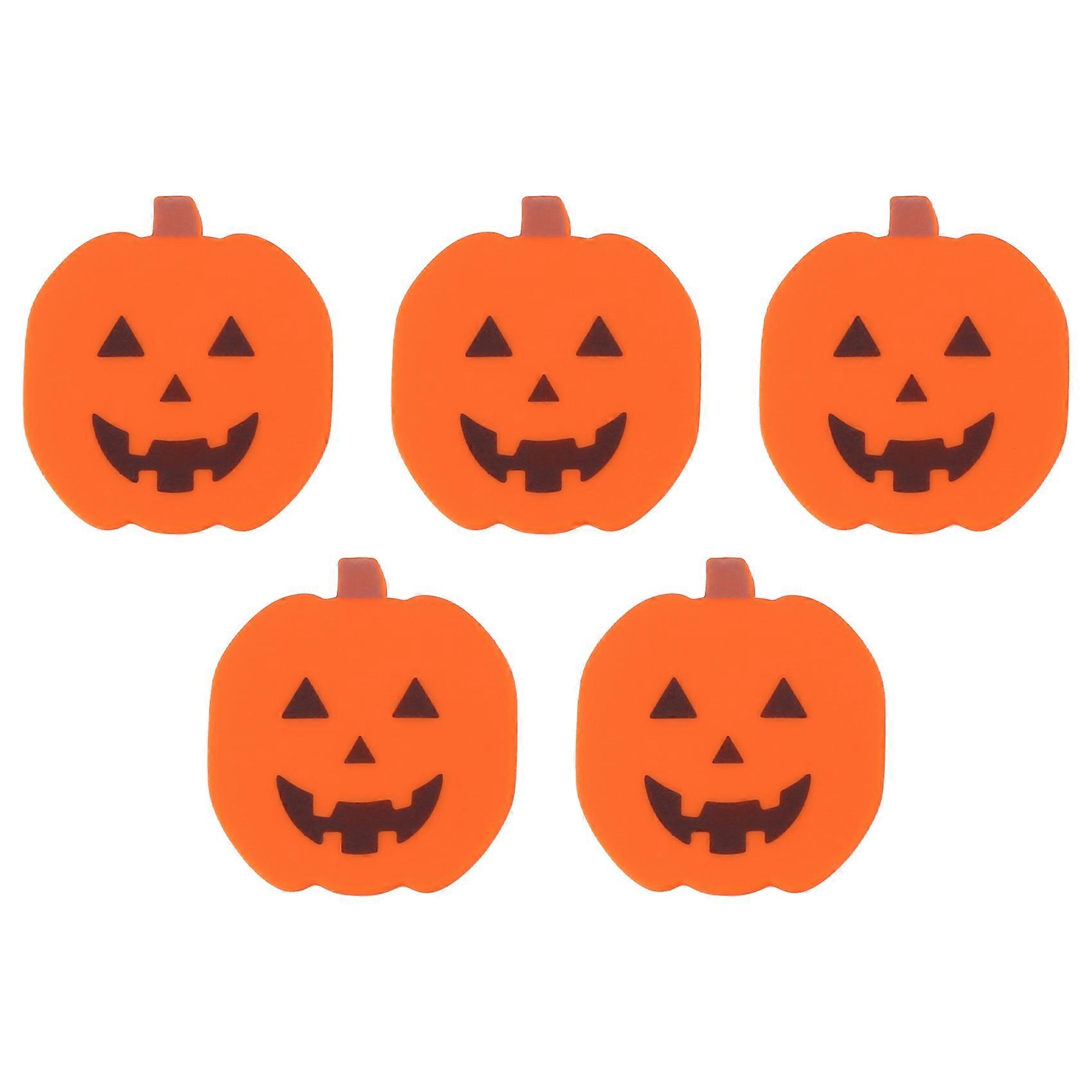 Cartoon Soft Cabinet Knobs, Halloween Pumpkin Cabinet Handle, 5Pcs