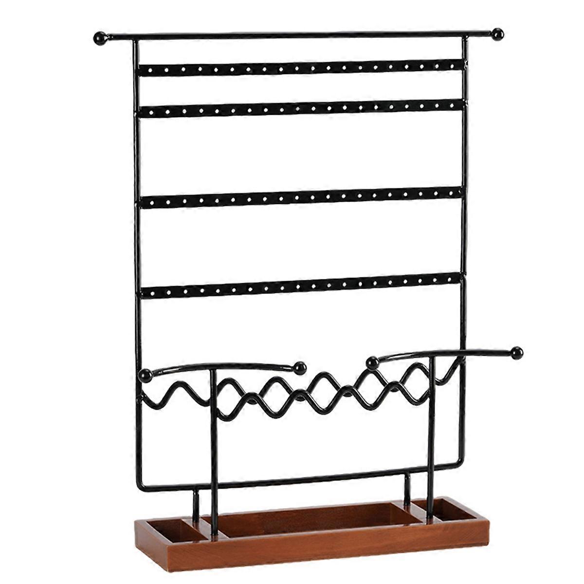 7-Layer 80-Hole Earring Display Rack for Jewelry Storage and Display