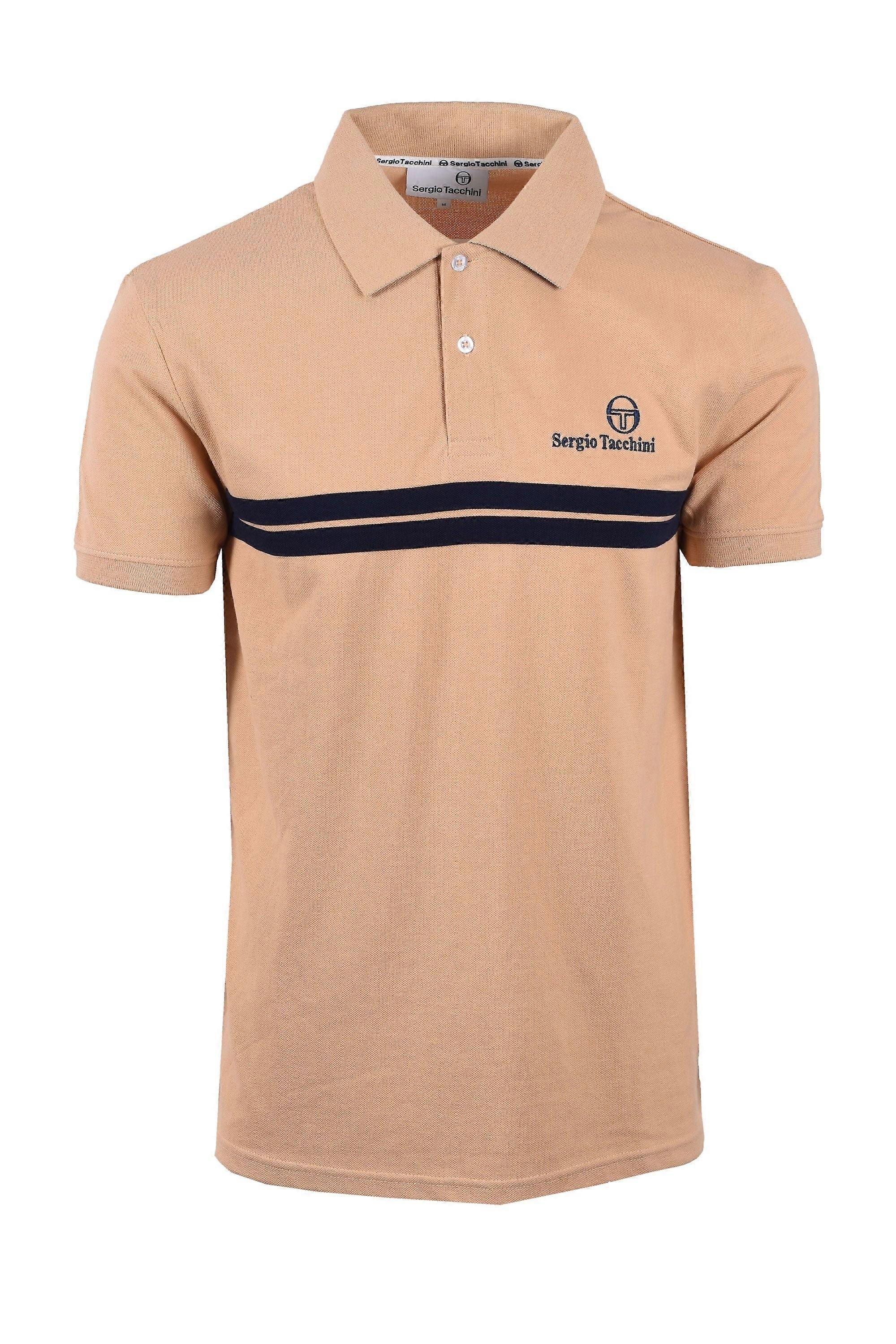 Sergio Tacchini New Supermac Polo Latte/maritime Blue
