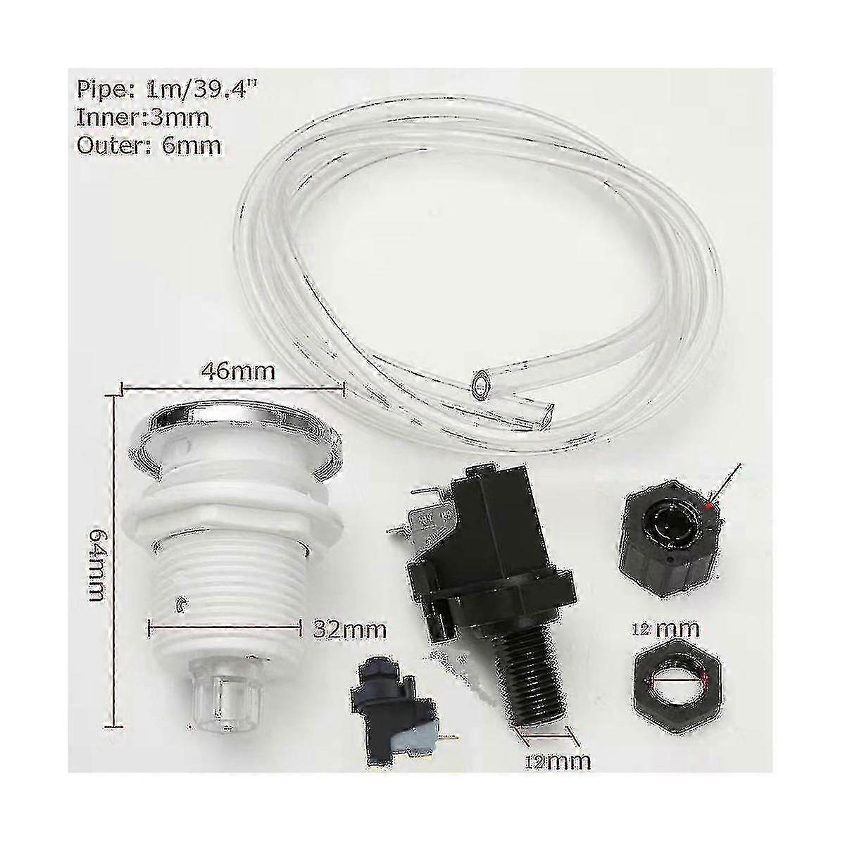 FFY 16a Bath Tub Spa Waste Garbage Disposal Self-lock Air Switch Push Button