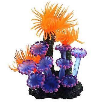 Aquarium Silicone Artificial Coral Sea Anemone Fish Tank Landscape Decoration