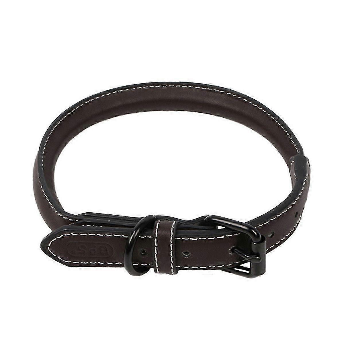 Dog Collar, Genuine Leather Collar for Medium Dogs, Premium Leather Dog Collar, Luxury Padded Leather Dog Collar, Strong Collar for Dogs