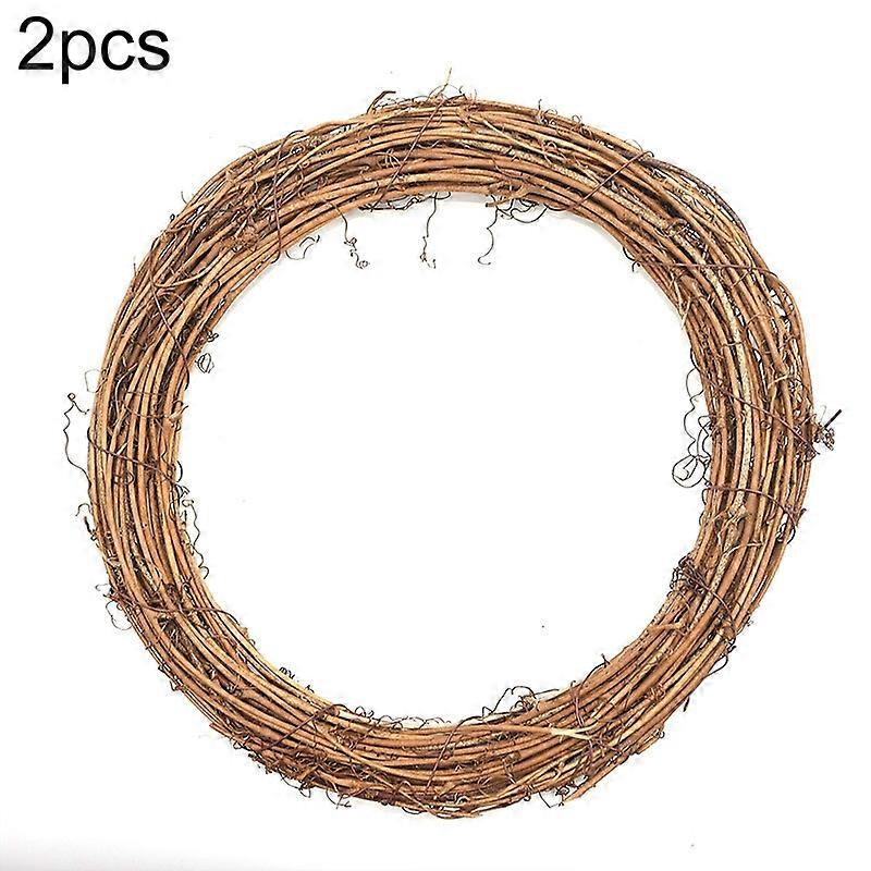 2 db fa szőlő karácsonyi koszorú barkács rattan kerti dekoráció rattan ablak dekoráció 25cm