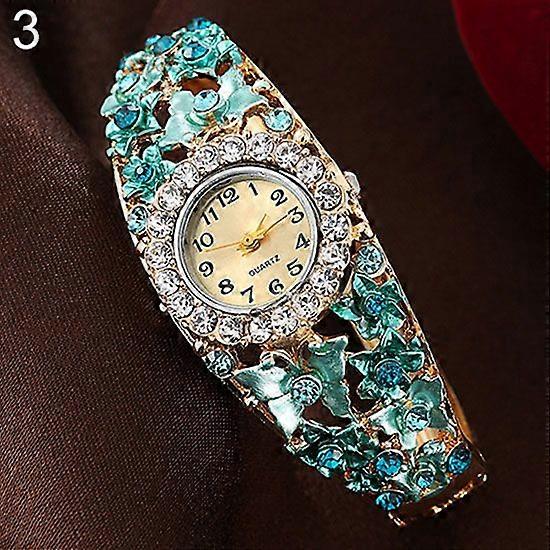 Rhinestone Quartz Watch Shiny Fashion Stable Performance Bracelet Watch for Daily Life