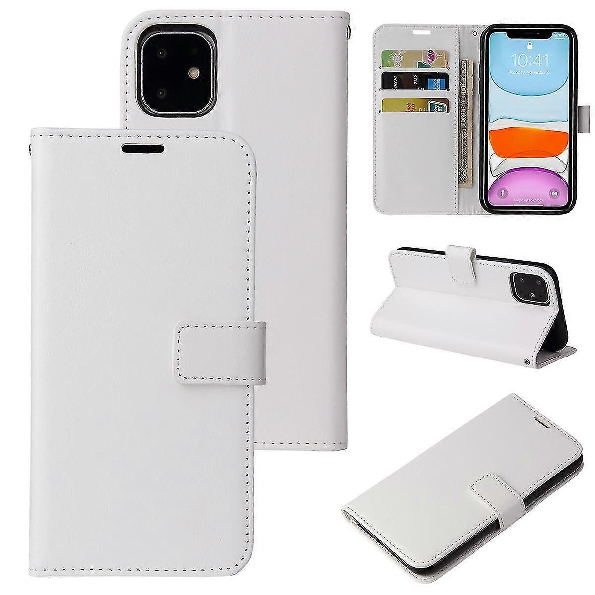 Flip Folio Leather Case For  11 White Pns-3453