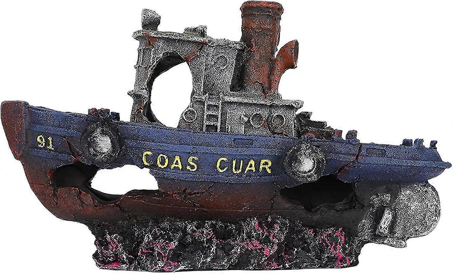 Rium Shipwreck-s Shipwreck Ornt Resin Craft Rium Ornt
