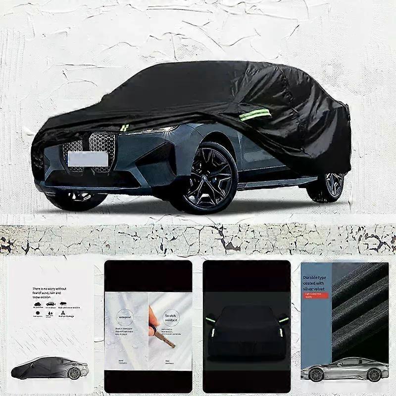 עבור-BMW-IX-כיסוי-מכונית-חיצוני-כיסוי-שחור-הגנה-חיצונית-כיסוי-מלא-מכונית-עמיד למים-שמשיה