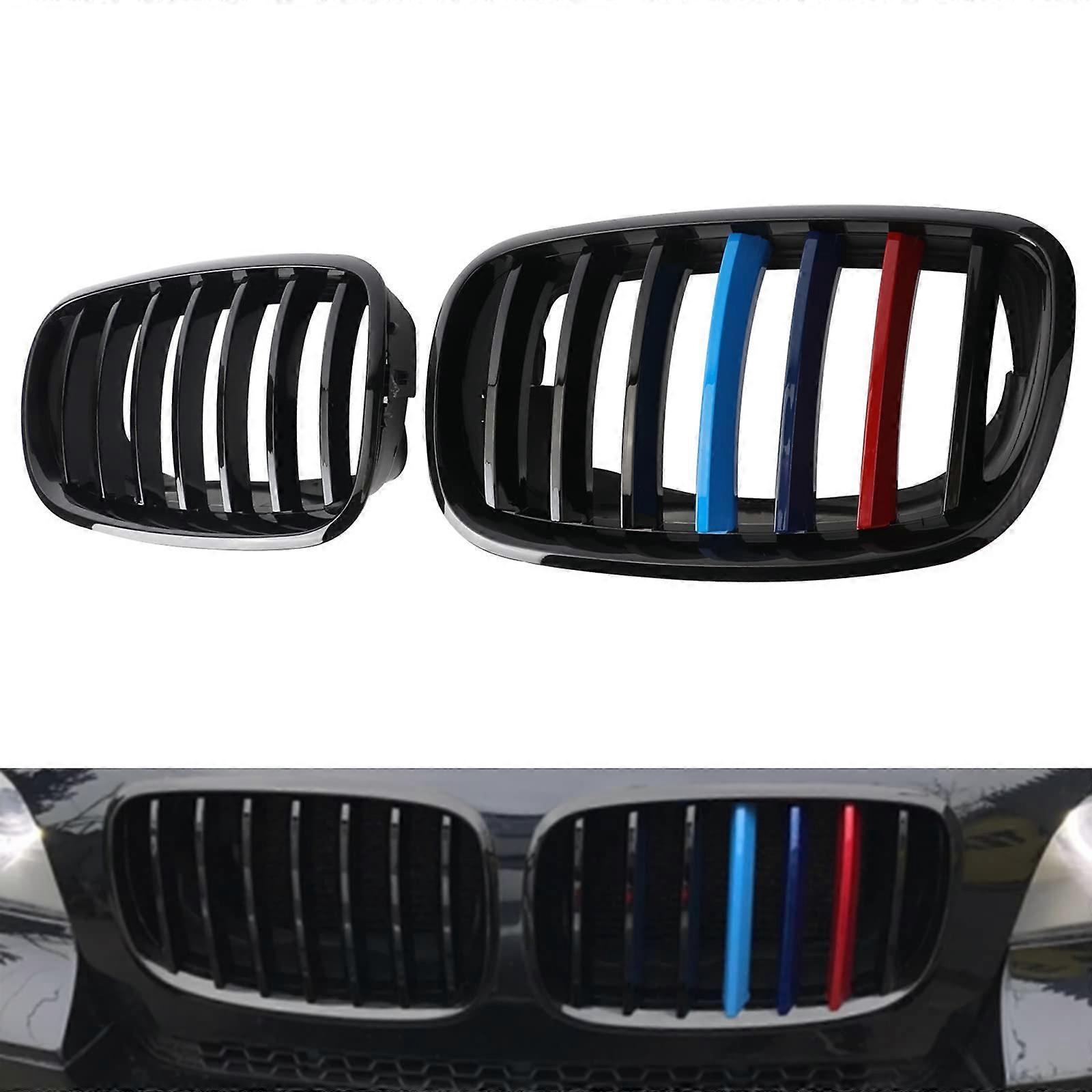 Front Grill M Color Grille For 20072014 X5 E70 X6 E71,ABS Gloss Black M Color Kidney Grille