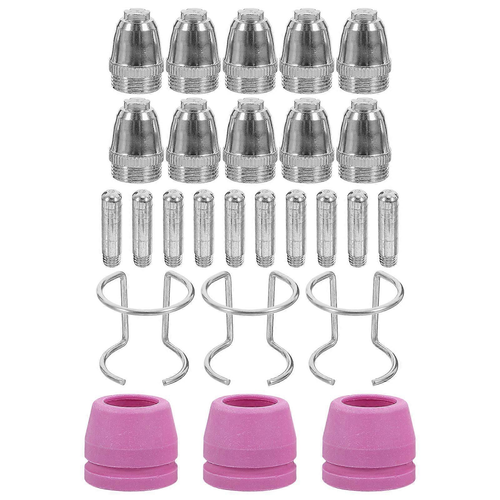 1 Set Plasma Cutter Consumables Plasma Machine Accessories Electrodes Tip Nozzles