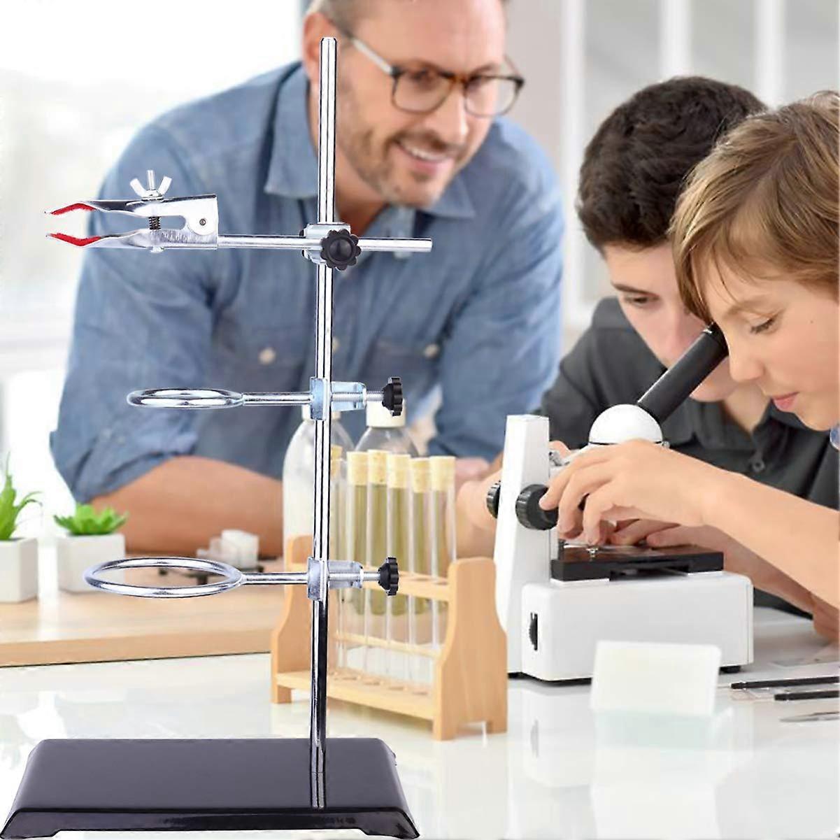 Lab Stand Set - Chemistry Lab Equipment Test Tube Rack Support, Iron ...