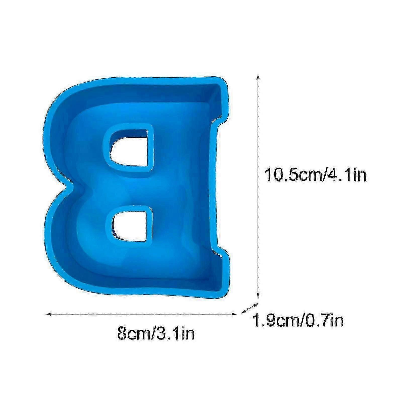 Aakkoset kakku leivontamuotti Englantilainen kirjain Silikonimuotti 3D-aakkoset Kirjain Zekai P20250110625
