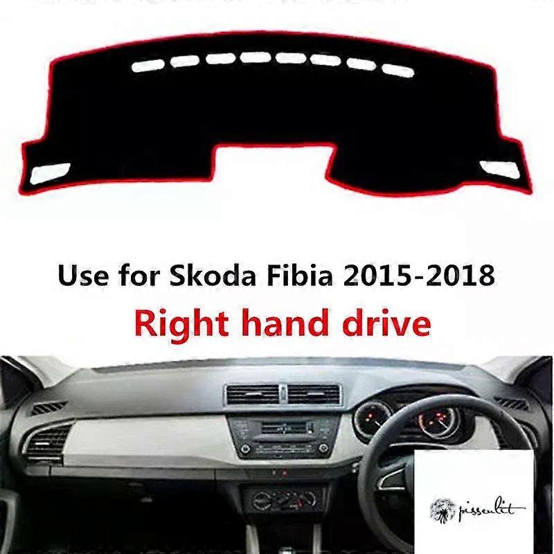 Pissenlit נגד אבק שמש צל רכב לוח מחוונים כיסוי מחצלת אביזרים עבור סקודה פיביה 2015 2016 2017 2018 כרית מגן RHD