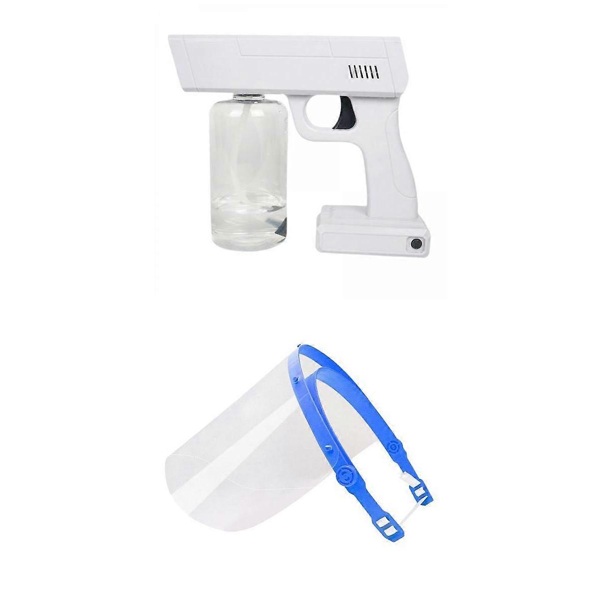 Johdoton USB-desinfiointiruisku desinfiointisumutin 500ml valkoinen ja kasvot