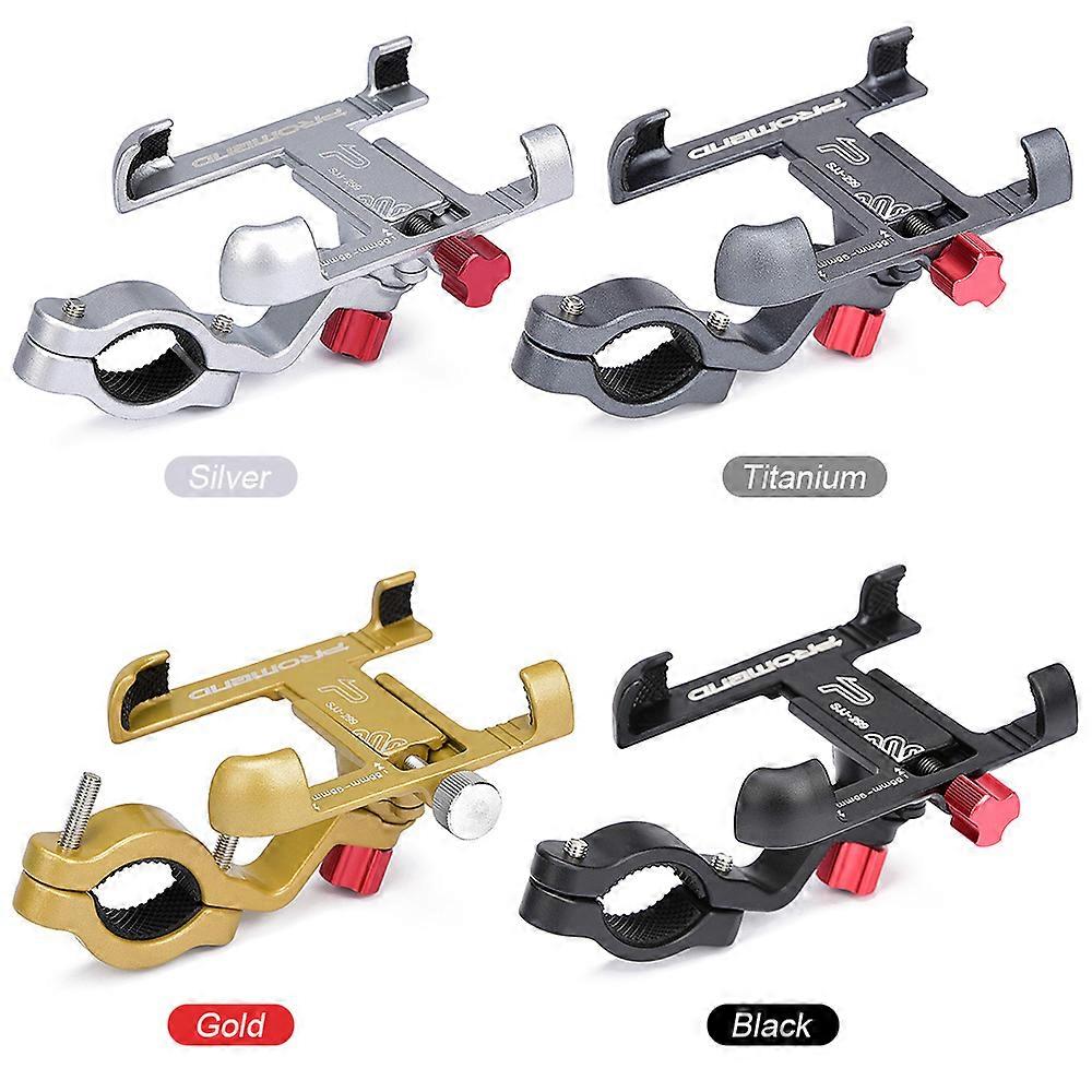 Support de téléphone pour vélo et moto, en alliage d'aluminium robuste, rotation à 360°, réglable, guidon de 31,8 mm