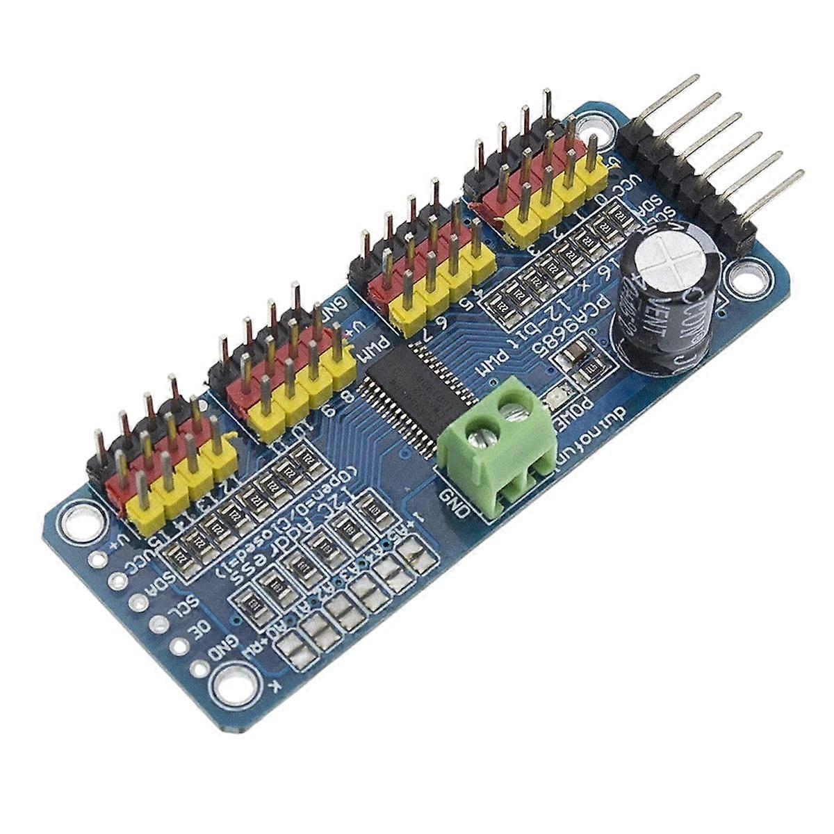Robot 16 Channel 12-Bit PWM Servo Driver I2C Interface PCA9685 Module for Raspberry Pi GPIO Control
