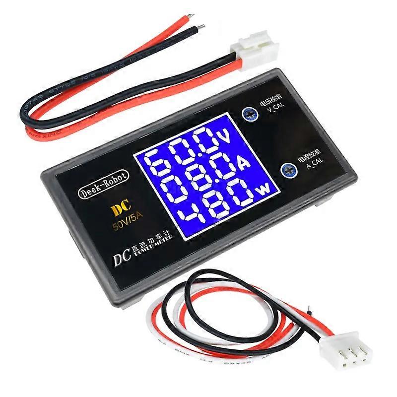 Digital 250W Strømmåler Digital Skjerm Multifunksjonsdetektor Voltmeter