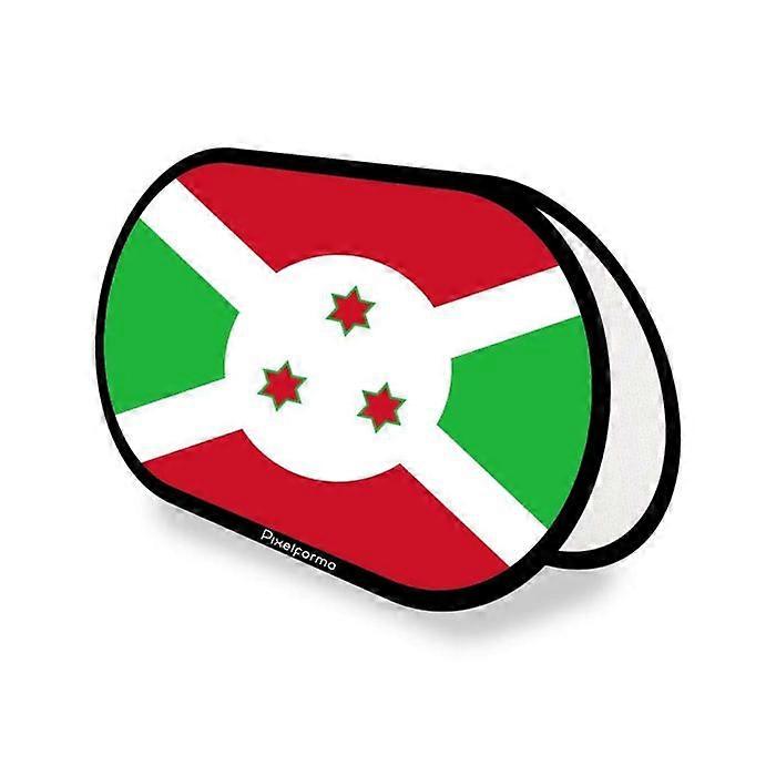 Flag - Burundi - Oval - 70 x 120 cm - Polyester - Double-sided print