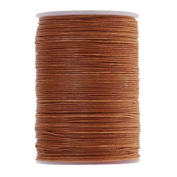 2x 1 סליל 130 מטר 0.5 מ"מ עגול שעווה חוט עור יד תפירה חוט