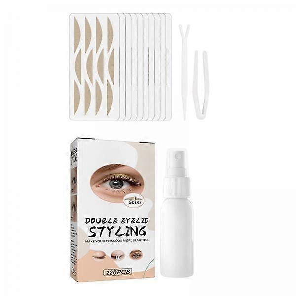 2x 120Pcs Invisible Double Eyelid Tape Sweatproof for Uneven Mono Eyelids Work