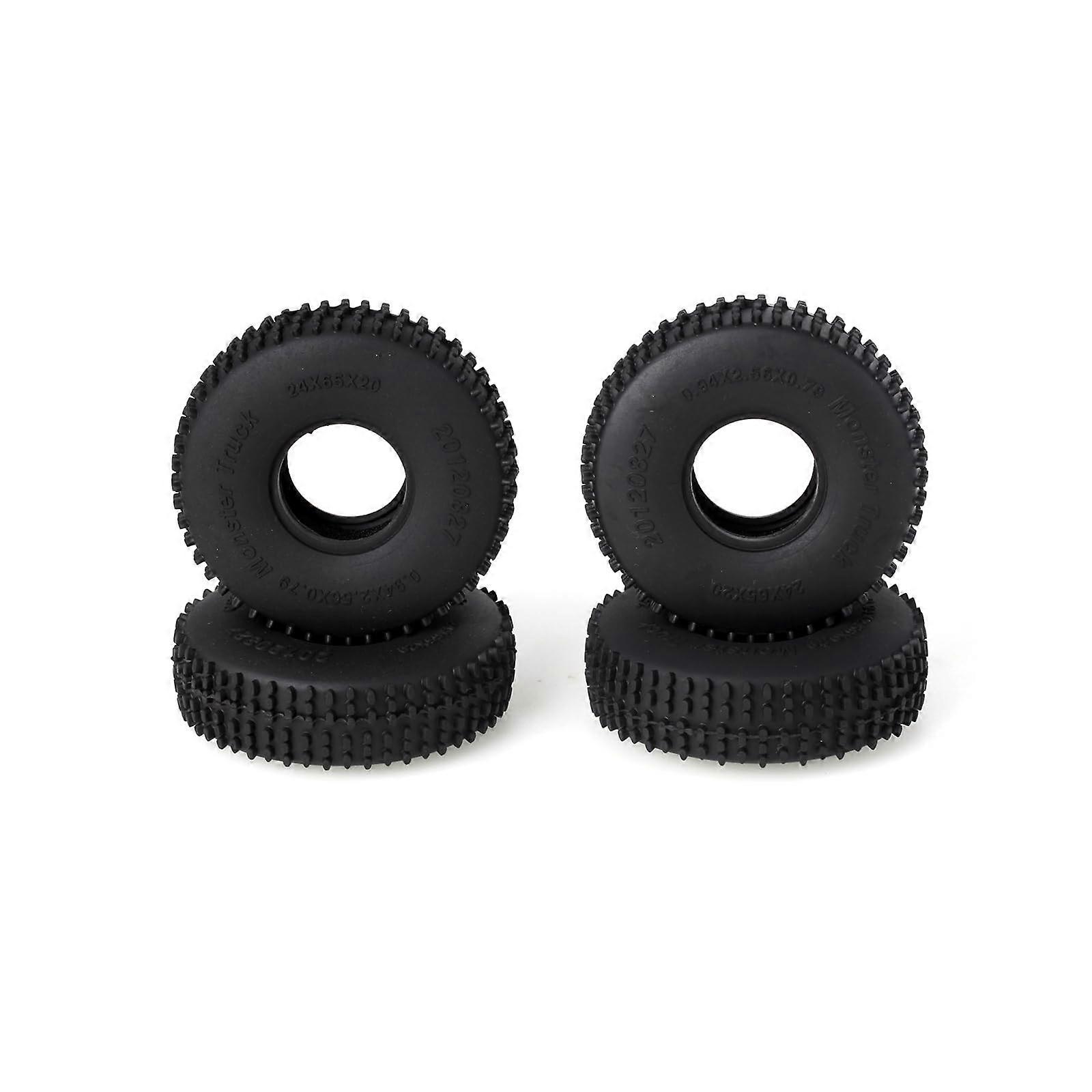 Racing 1/18th RC Crawler Car Butyl Rubber 1.0 Beadlock Wheel Tire w/Foam Tyre