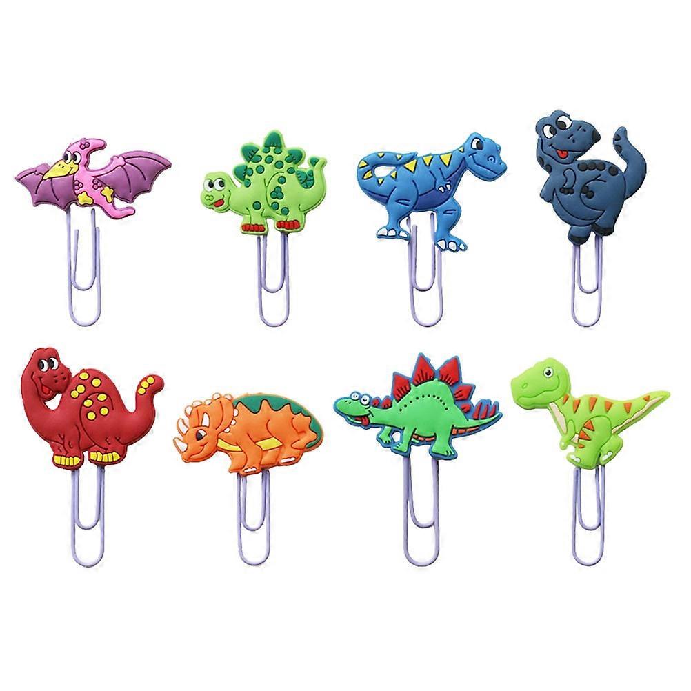 Cartoon Dinosaur Paper Clips   Adorable Memo Clips for Documents, Decorative Office & School Organization, Fun Bookmarks in Random Colors