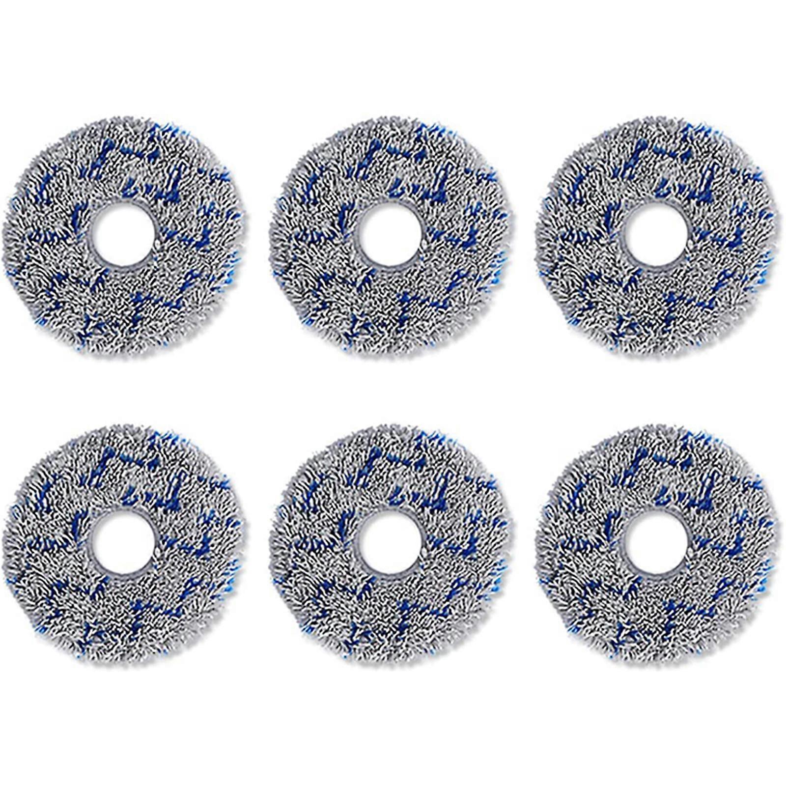6pcs/set Washable Durable Mopping Pads for T20 MAX PRO/X1 Omni Robot Vacuum Cleaner Reusable Replacement Cleaning Pads