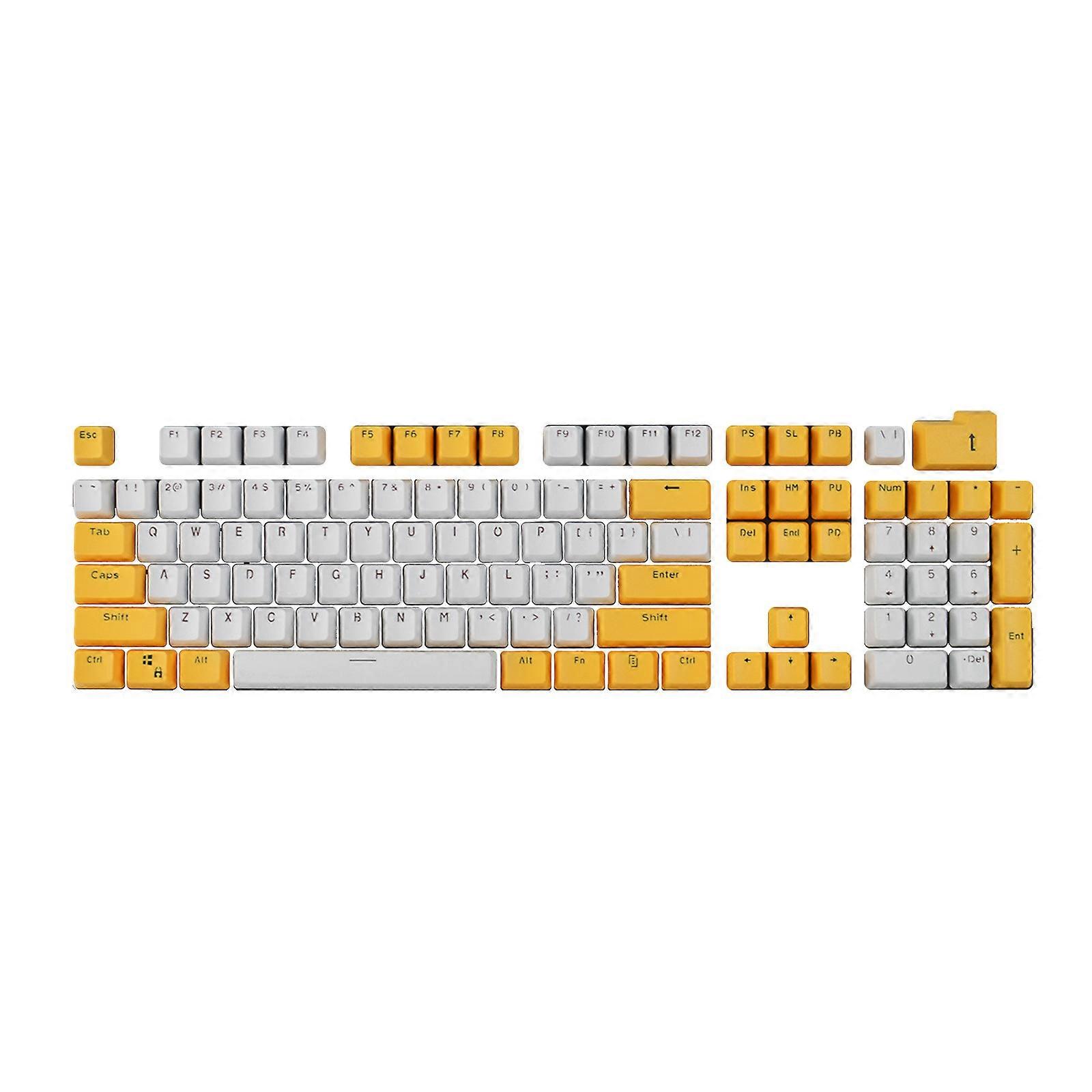 104 Keys Mechanical Keyboard Keycaps Color-Matching OEM Height PBT Keycap Sublimation for 61/64/68/75/84/87/96/104/108