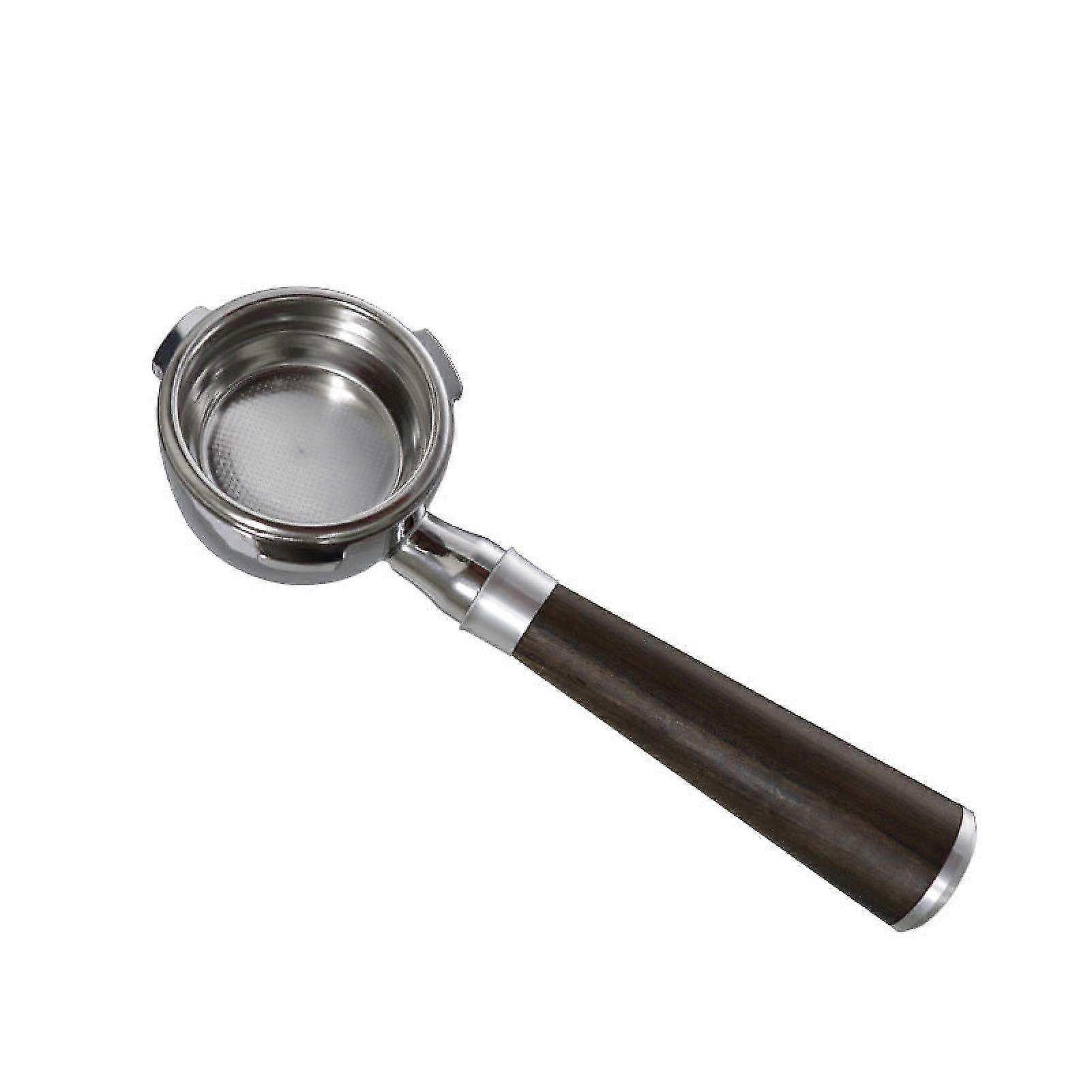 2025 Coffee Machine Handle Bottomless 3 Ears 58mm Ultra-fine Mesh Espresso Portafilter with Wooden Handle for Barsetto BA101/BA102