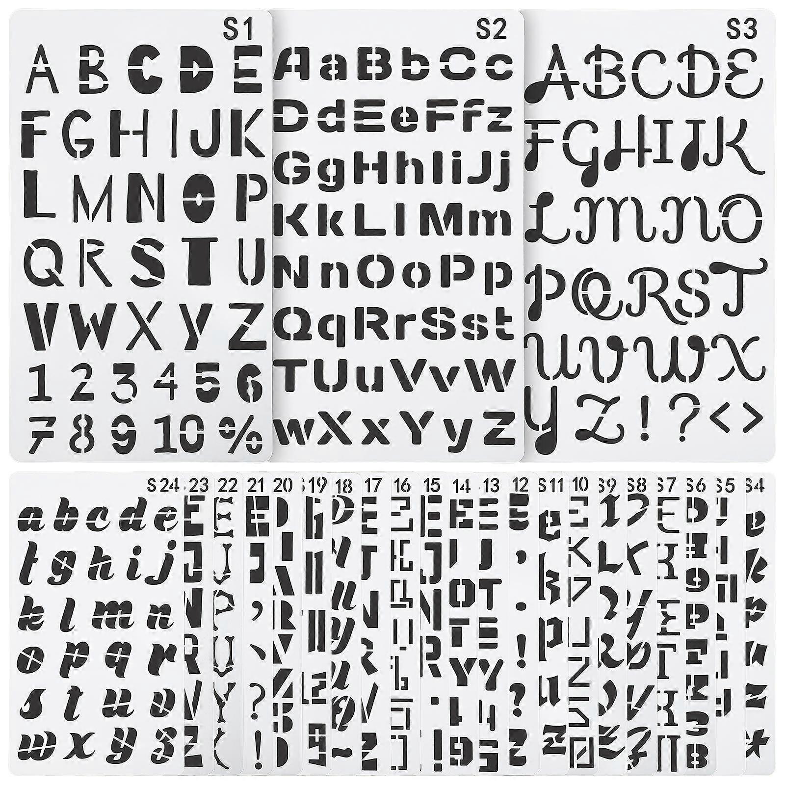 Functional Lettering Stencils Ideal for DIY Projects and Crafts