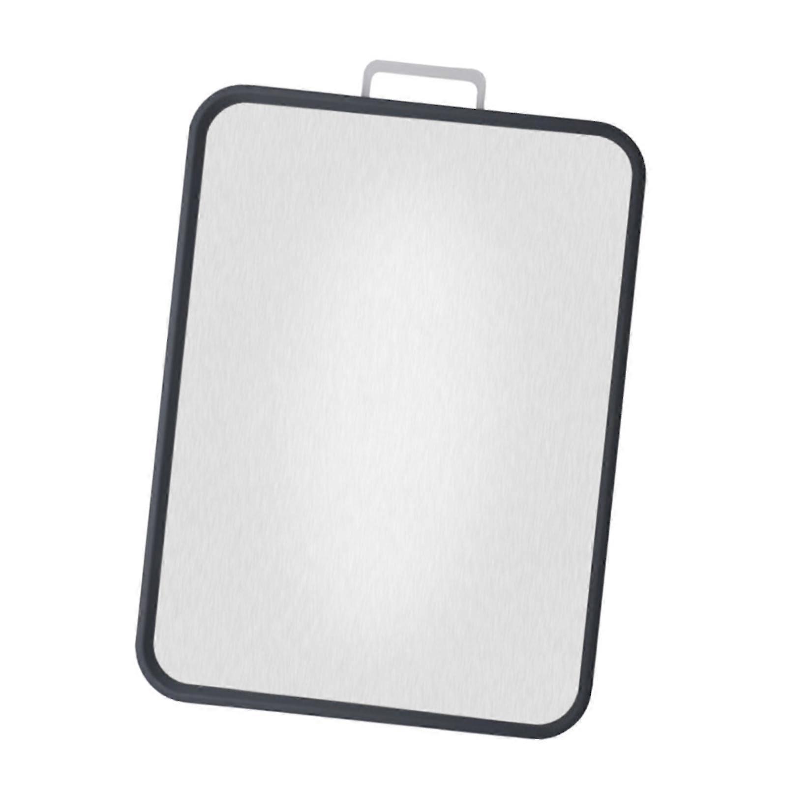 Multipurpose Reversible Grinding Board with Nonslip Feature Made of Stainless Steel, Ideal for Various Kitchen Tasks