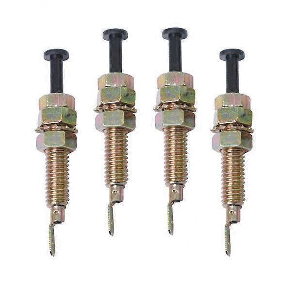 10X 4 Pieces Auto Alarm Security Door Trunk Alarm Light Hood Jamb Pin Switch