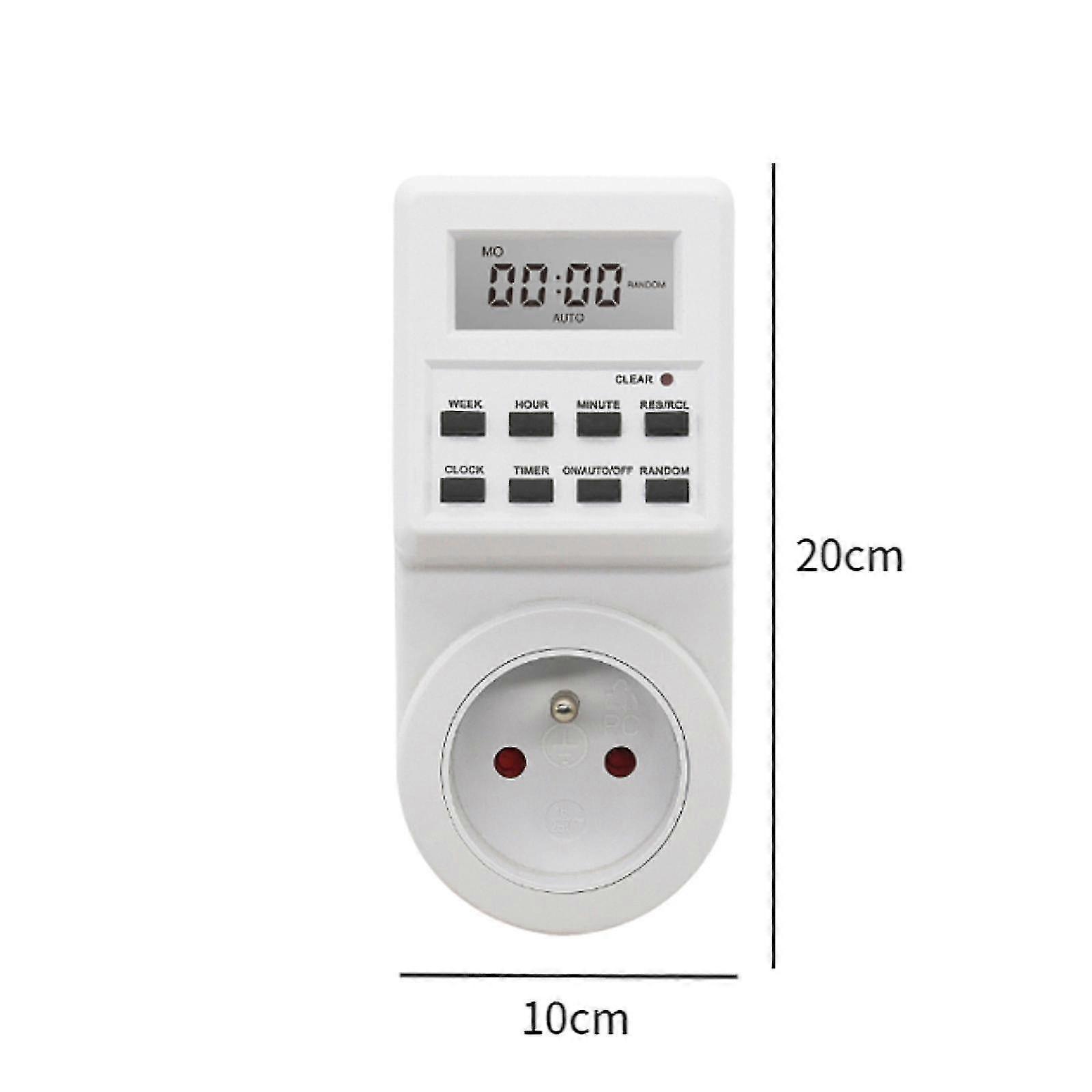 Indoor Appliance Timer Switch with FR Plug for Digital Timing Control