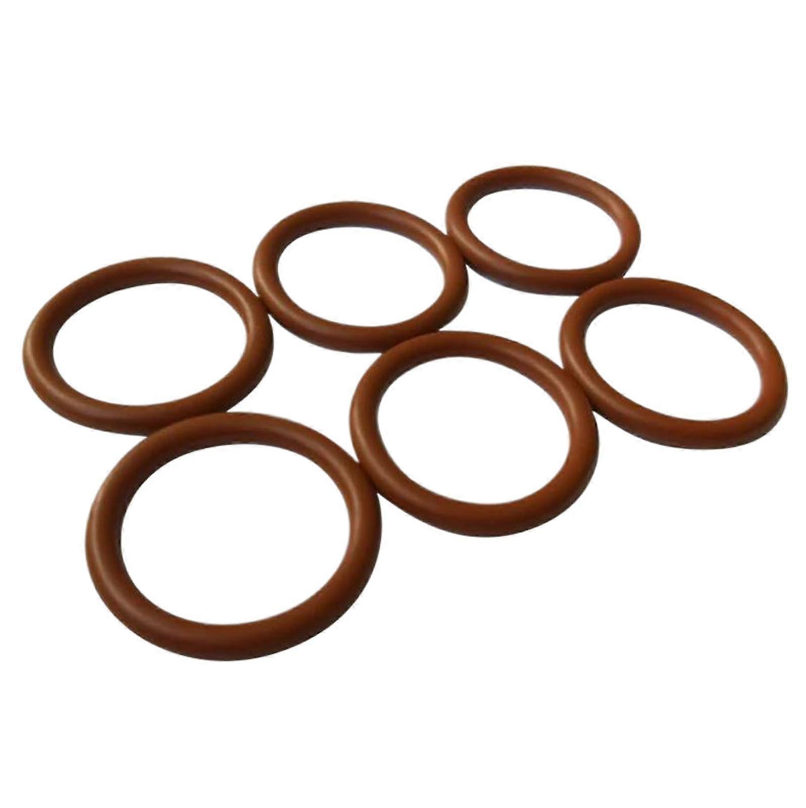 Fluorkautschuk O-Ring, Round Seal, 5 Pcs, 5.7 mm Wire Diameter, 103.6 mm Inner Diameter, 115 mm Outer Diameter, Brown
