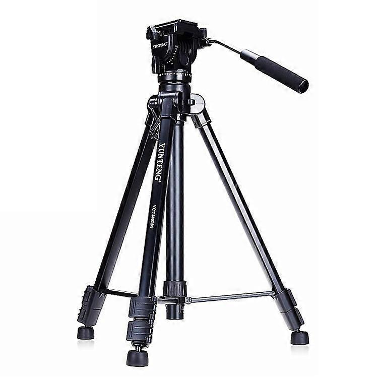 YUNTENG VCT-880RM 3 Sections Photo Studio Tripod Hydraulic PTZ Stand for DSLR Camera