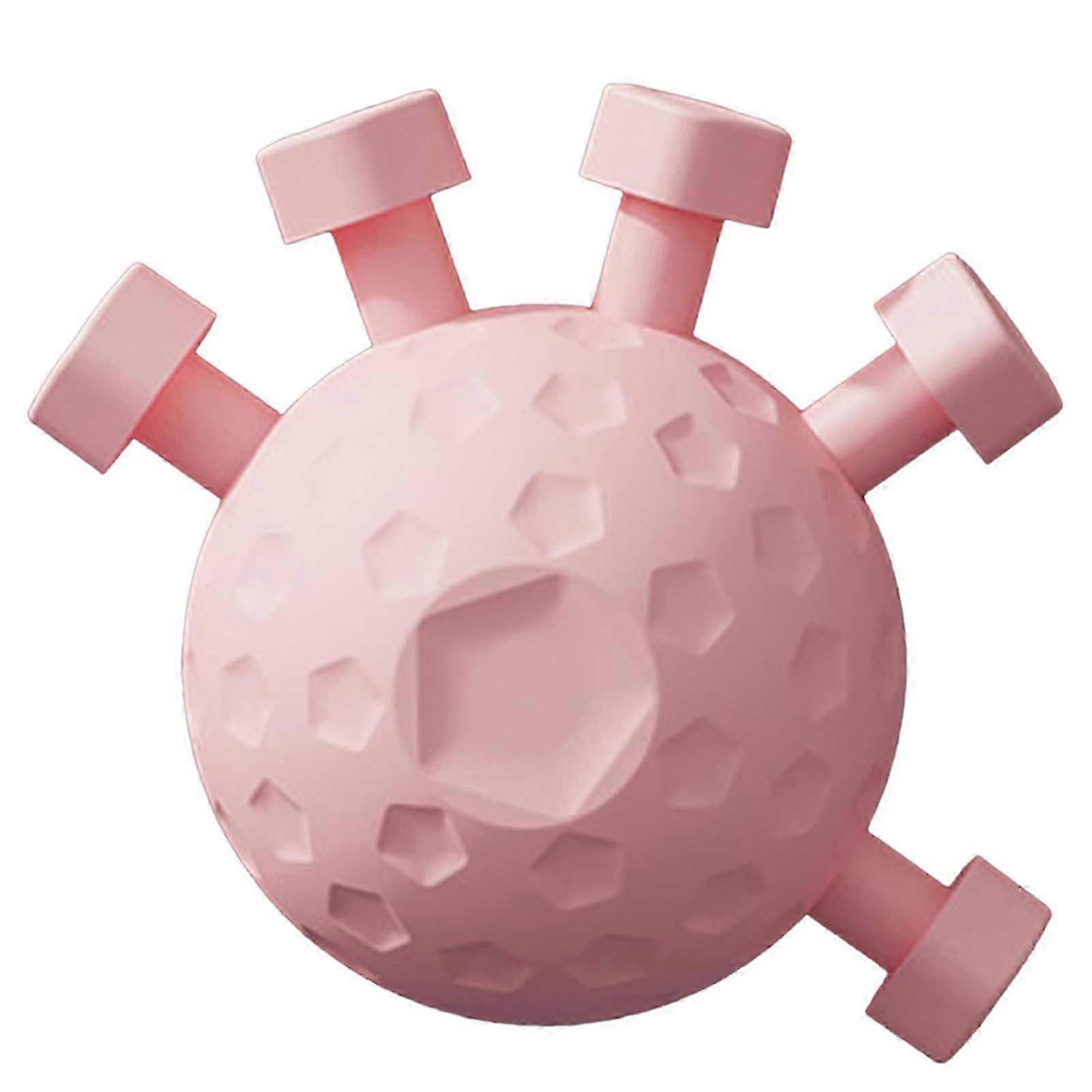 ホームジム用のレジスタンスボール付き調節可能なハンドグリップ強化剤 - ピンク